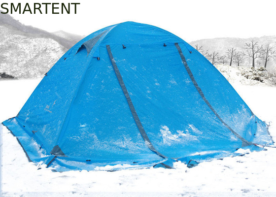 2 personnes Orange PU3000MM enduit de polyester en aluminium cadre de 210T Tente étanche avec sac à main fournisseur
