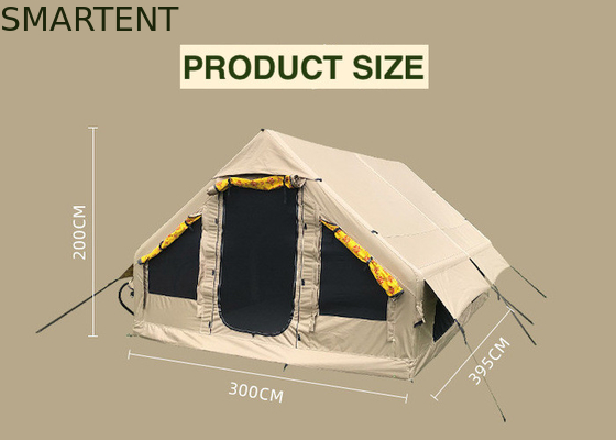 395*300*200CM Chambre de camping imperméable à l'eau en Khaki Oxford 600D PVC 4-8 personnes résistant aux rayons UV fournisseur