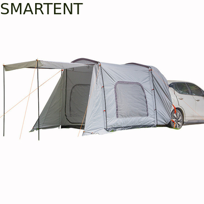260*180*190CM imperméable à l'eau PU2000MM enduit de gris 210D polyester toute saison tente familiale sur le toit avec deux portes et fenêtres fournisseur