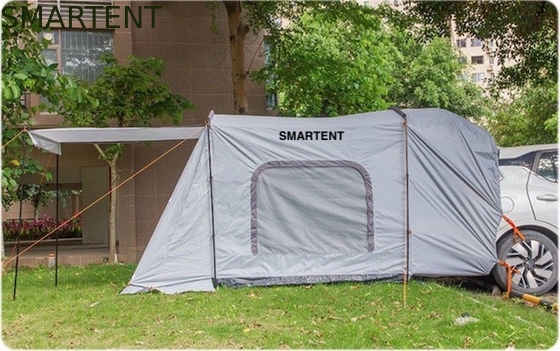 260*180*190CM imperméable à l'eau PU2000MM enduit de gris 210D polyester toute saison tente familiale sur le toit avec deux portes et fenêtres fournisseur