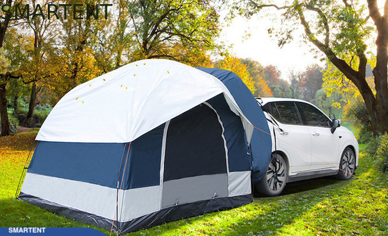2 personnes 250*250*200CM imperméable à l'eau PU2000MM revêtu de bleu 210D polyester Tente extérieure sur le toit fournisseur