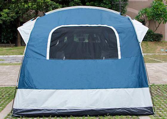 2 personnes 250*250*200CM imperméable à l'eau PU2000MM revêtu de bleu 210D polyester Tente extérieure sur le toit fournisseur