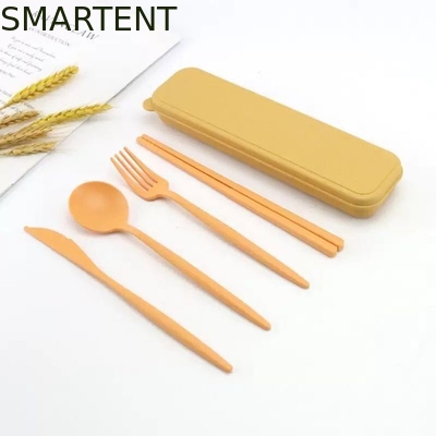 Accessoires écologiques légers de couleur beige durable de blé de paille de fibre de sol pour les voyages en plein air fournisseur