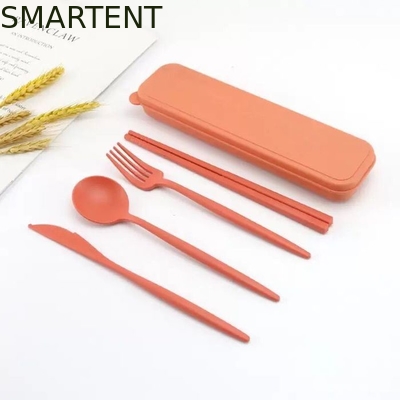 Accessoires écologiques légers de couleur beige durable de blé de paille de fibre de sol pour les voyages en plein air fournisseur