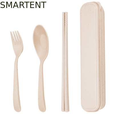 Accessoires écologiques légers de couleur beige durable de blé de paille de fibre de sol pour les voyages en plein air fournisseur