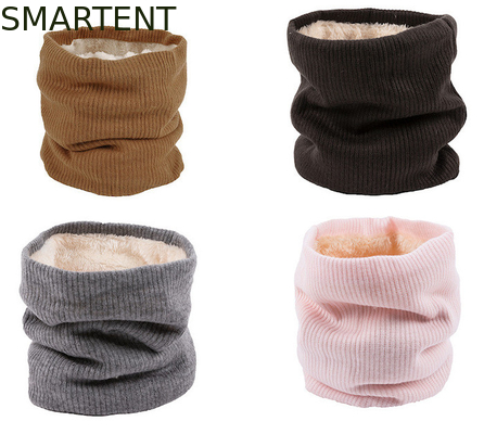 Double couche écologique jaune RPET tricoté collier chauffant revêtement avec velours fournisseur