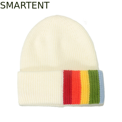 Couleur blanche extérieure recyclé durable RPET bonnet tricoté taille adulte pour l'hiver fournisseur