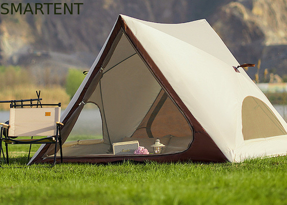 Tente de camping pop-up portable imperméable en plein air 150X200X130CM, enduite de PU2000MM, en polyester 210T, conception triangulaire, ouverture rapide entièrement automatique, auvent de plage fournisseur