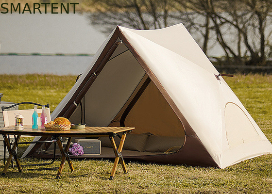 Tente de camping pop-up portable imperméable en plein air 150X200X130CM, enduite de PU2000MM, en polyester 210T, conception triangulaire, ouverture rapide entièrement automatique, auvent de plage fournisseur