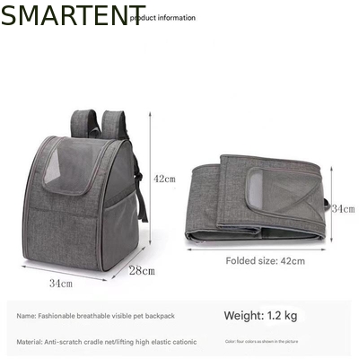 34*28*42CM Sac à dos pliable gris en tissu doux Sac à dos jolie poupée fournisseur