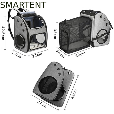 Sac de voyage extensible pour animaux de compagnie en extérieur 34*27*42.5CM, non toxique, fournitures mignonnes pour animaux de compagnie, pour unisexe, en gris. Caractéristiques : durable, lavable. fournisseur