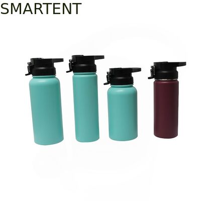 Acheter Activité extérieure sur mesure en acier inoxydable 304 grande bouche à vide à capacité multiple flacon isolant vert thermoses de musculation bouteille d'eau pour amateurs d'extérieur fabrication en ligne