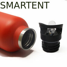 Peinture personnalisée à plusieurs capacités Couleur jaune 304 en acier inoxydable extérieur de style américain Bouteilles d'eau d'entraînement isolées à large bouche avec poignée de transport fournisseur