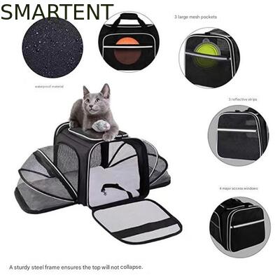 Dogs Cats and Rabbits Cute Pet Supplies Playful Style Chew Play Sleep Functions Gray Cationic Polyester Multi-Purpose Outdoor Travel Carry HandBag fournisseur