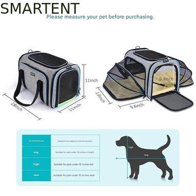 Dogs Cats and Rabbits Cute Pet Supplies Playful Style Chew Play Sleep Functions Gray Cationic Polyester Multi-Purpose Outdoor Travel Carry HandBag fournisseur