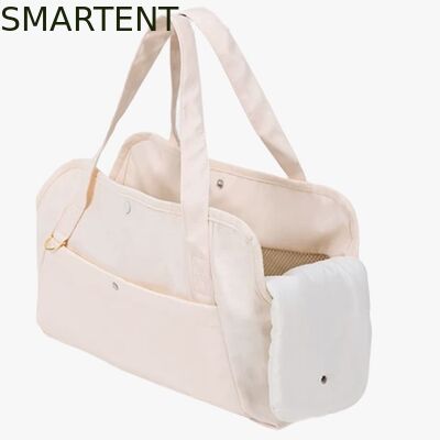 41*16*35CM Outdoor Beige Polyester Fiber Pet Travel Bag Foldable Lightweight Convenient Storage Ideal For Pet Owners On The Go fournisseur