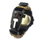 Bracelet en nylon de Paracord de Brown de secours de survie de montre extérieure de bracelet fournisseur