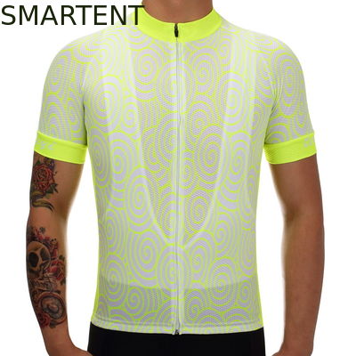 Acheter Le recyclage fait sur commande de monte adapte T-shirt sué de recyclage de sports d'accessoires de vélo fluorescent de polyester à l'anti fabrication en ligne