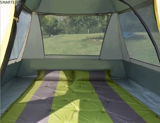 210*210*145CM Gris étanche revêtu 190T Polyester Automatique Tentes de camping extérieures Pop Up Tente à l'ombre du soleil Argent PU2000MM fournisseur