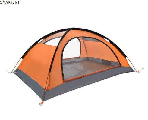 150*210*120cm imperméable à l'eau Orange 210D Polyester Ripstop enduit PU3500+ Tentes de camping extérieures adaptées à 2 ~ 3 personnes fournisseur
