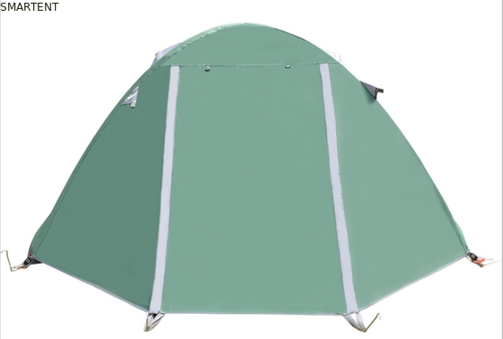 150*210*120cm imperméable à l'eau Orange 210D Polyester Ripstop enduit PU3500+ Tentes de camping extérieures adaptées à 2 ~ 3 personnes fournisseur