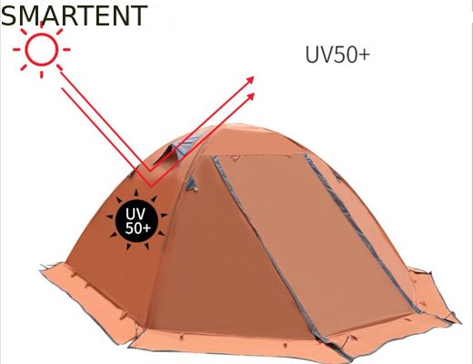 Acheter 210X180X130cm Orange imperméable à l'eau PU2000mm enduit 190T polyester Cozy Camping Tent fabrication en ligne
