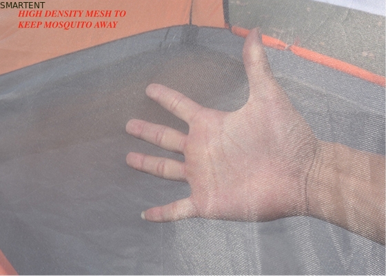 210X180X130cm Orange imperméable à l'eau PU2000mm enduit 190T polyester Cozy Camping Tent fournisseur