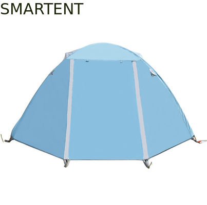 Acheter Le vent de PU2000mm et la pluie rendent le bleu extérieur résistant de polyester des tentes campantes 190T fabrication en ligne