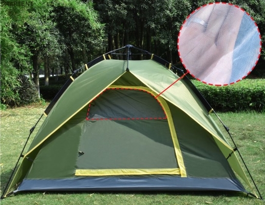 Tentes de camping en plein air Design de mode Multifonctionnelle automatique en fibre de verre Canopy confortable Protège-soleil et imperméable à la pluie pour 3-4 personnes fournisseur