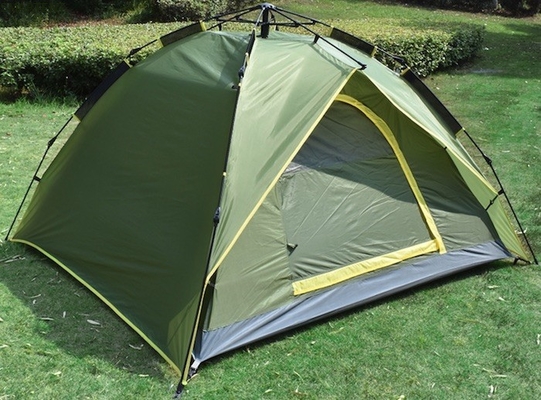 Tentes de camping en plein air Design de mode Multifonctionnelle automatique en fibre de verre Canopy confortable Protège-soleil et imperméable à la pluie pour 3-4 personnes fournisseur