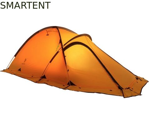 Acheter Les tentes campantes extérieures confortables PU8000mm orange ont enduit l'auvent en aluminium en nylon de cadre de 360T Ripstop fabrication en ligne