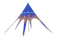 Sublimation résistante en forme d'étoile de la tente 600D Oxford 3X3M Singe Pole Fire de publicité extérieure fournisseur