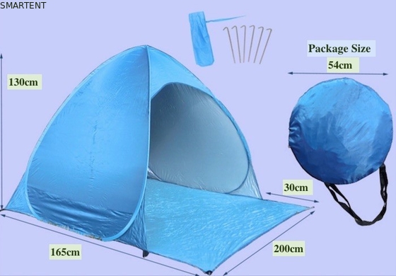 Tente de camping pour les festivals 190T Polyester revêtu d'argent étanche à l'air du soleil Canopy 165X200X130cm fournisseur