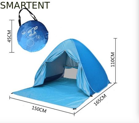 Acheter L'abri du polyester 190T Sun sautent l'ombre de tente pour le rideau en porte de l'avant W de plage fabrication en ligne