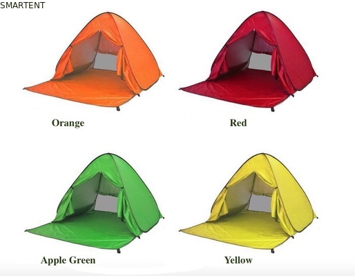 Tentes de camping en plein air Tente de plage automatique pop up plus taille argentée 190T polyester 165 * 200 * 130cm à l'épreuve du soleil avec UV 50 fournisseur