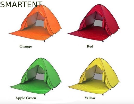 Acheter Tentes de camping en plein air Tente de plage automatique pop up plus taille argentée 190T polyester 165 * 200 * 130cm à l'épreuve du soleil avec UV 50 fabrication en ligne