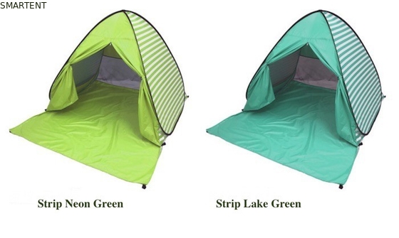 Tentes de camping en plein air Tente de plage automatique pop up plus taille argentée 190T polyester 165 * 200 * 130cm à l'épreuve du soleil avec UV 50 fournisseur