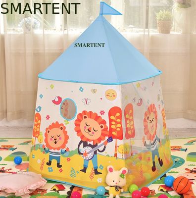 Acheter Tente extérieure Lion Pattern Kids Tepee de impression pliable de Chambre de jeu de camping de festival fabrication en ligne