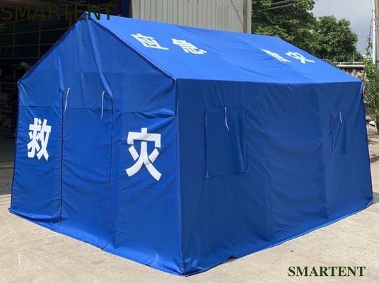 Acheter Abri provisoire 3X4M de secours en cas de catastrophe de tente d'Oxford de tube de cadre de tente extérieure en acier bleue d'événement fabrication en ligne