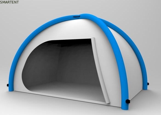 Tentes de camping gonflables en extérieur en argent 190T Tente bleue gonflable fournisseur