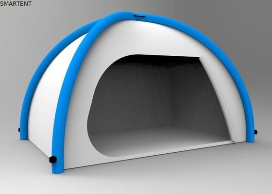 Tentes de camping gonflables en extérieur en argent 190T Tente bleue gonflable fournisseur