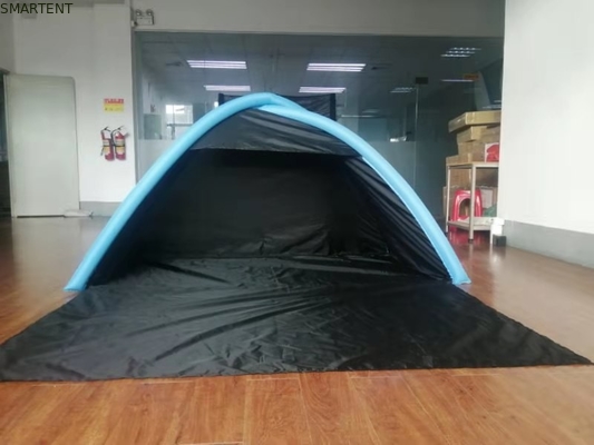 Tente de camping gonflable pour 2 hommes en polyester noir 190T Tente de plage gonflable fournisseur