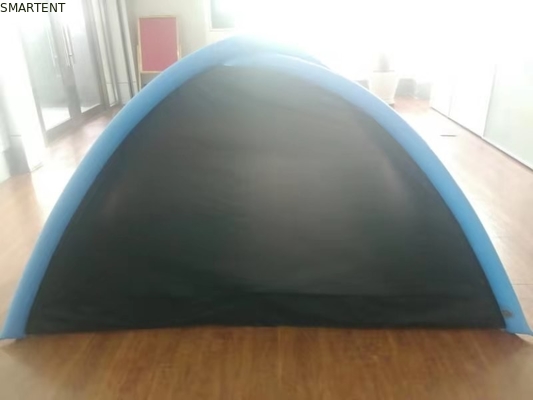 Tente de camping gonflable pour 2 hommes en polyester noir 190T Tente de plage gonflable fournisseur