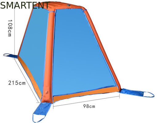 Acheter 190T l'air bleu du polyester TPU sautent la tente de dôme d'explosion d'homme de Polonais un d'air de tente fabrication en ligne
