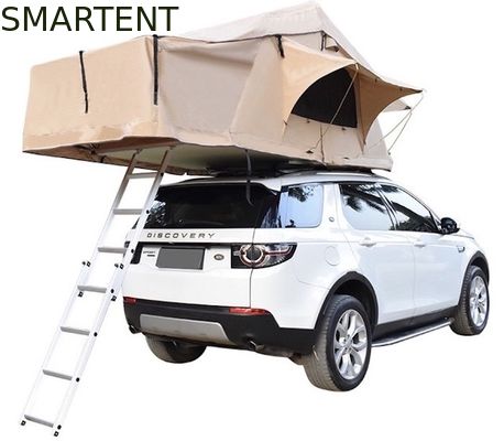 Acheter Tente automatique de dessus de toit 3 de personne de dessus de toit de la tente 143X310X126CM de toile beige de coton fabrication en ligne