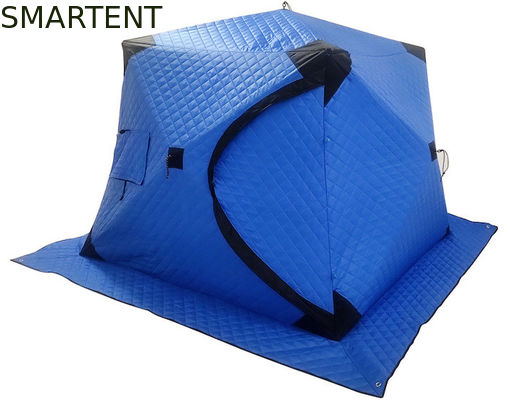 Acheter Bruit de pêche de glace de coton de 180X180X145CM vers le haut de composé enduit imperméable bleu d'abri d'hiver fabrication en ligne