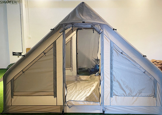 À l'extérieur 300X200X200CM Tente de camping gonflable maison double couche coton beige fournisseur
