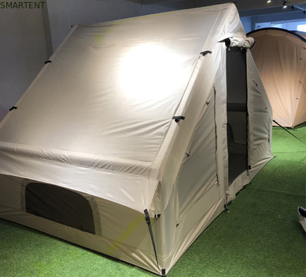 À l'extérieur 300X200X200CM Tente de camping gonflable maison double couche coton beige fournisseur