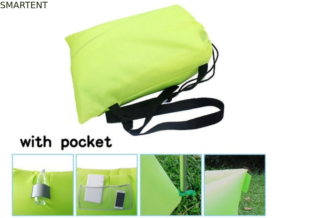 Neon à l'extérieur étanche à l'eau Ripstop Nylon 260x70cm Sacs de couchage de montagne Plage Inflatable Lazy Air Sofa fournisseur