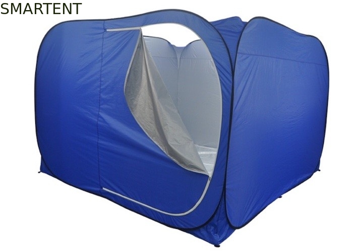 Tentes de camping en plein air 300*300*200CM ouvertes rapidement Automatique argenté revêtu 190T Polyester bleu Pop Up Tentes de secours fournisseur